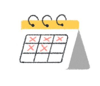 calendar icon for waiting